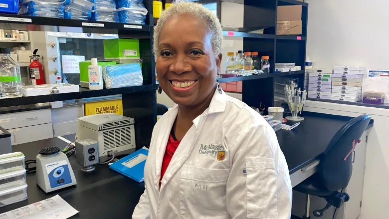 A closeup of Dr. Juliet Daniel in her lab.